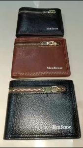MENBENSE F8003 DOMPET UANG LIPAT PRIA WANITA SLETING TEMPAT KOIN BAHAN SINTETIS
