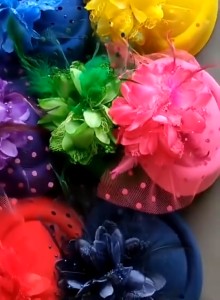Women Girls Tea Party Headband Cocktail Fascinator Hat Mesh Flower Hair Clip Alice Accessories