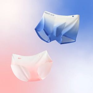 AIRWELL กางเกงชั้นในติดแอร์ รุ่นGradient แบบผู้ชาย/หญิง ผ้าไร้ตะเข็บ ยืดหยุ่นสูง ระบายอากาศได้ดี ใส่สบาย ไม่อับชื้น สีสวยน่ารัก