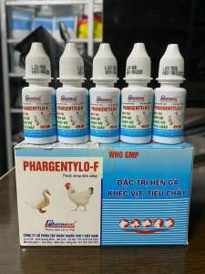 PHARGENTYLO-F 10ml - Xử Lý Hen Gà Khẹc Vịt Tiêu Chảy
