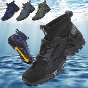 39-47 Size Mens Aqua Shoes Anti-Slip Male Sneakers Mountain Hiking Shoes Quick-Drying Water Shoes Soft Men Casual Sneakers 2024