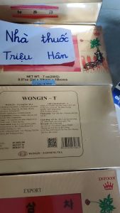 Trà sâm wongin-t gingseng tea hộp 100 gói bồi bổ sức khỏe