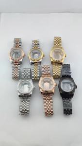 31mm NH05 Case Silver Gold 904L Stainless Steel Sapphire Glass High Quality Waterproof Watch Case Fit NH05/NH06 Movement