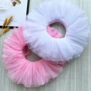 Childrens Dance Skirt Practice Uniform Six Layers Soft Tulle Dancing Net Skirt Cake Skirt Half-length Short Girls Princess