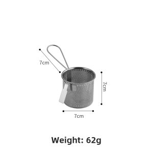 Gold Colored 304 Stainless Steel Kitchen Strainer with Hook for Boiling Noodles And Pig Brain Cooking Utensil Sink Drain Strainer
