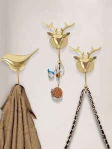 ตัวติดกระดุมสัตว์นินจาแบบมีหัวเข็มขัดทำจากทองแดงทั้งตัว ติดผนังแบบไม่ต้องเจาะ ตกแต่งบ้านสไตล์จีน