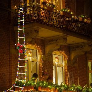 3M Santa Claus Climbing Ladder String Lights USB 8 Modes LED Lamp Christmas Decoration for Garden Cristmas Tree New Year Gift