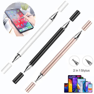 2-In-1 Universal Screen Stylus Capacitive Pen Mobile Tablet Computer Drawing Touch Screen Stylus Pen for Android Iphone Ipad Samsung Stationery Tablet Pen