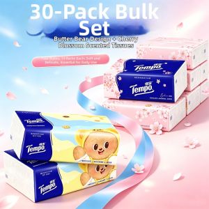 Tempo | Large Butter Bear M Size Paper Tissues 15 Pack