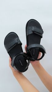 Amazeus POPPY Sandal Tali Wanita Platform Sepatu Croco
