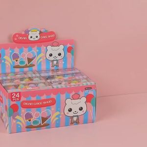 Karet Penghapus Pensil Lucu Unik Viral Model Ice Cream Eraser 4 in 1 Karakter Set Karet Hapus Pencil Lolipop Donat Anak Sekolah