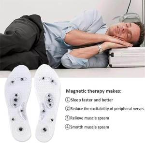 Silicone Acupressure Magnetic Massage Insoles for Shoes Insert Foot Therapy Insoles Weight Loss Slimming Pain Relief Shoes Pads