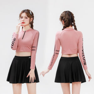 New Womens Sportswear Summer Casual Fresh Bikini Style Thermal Spring Tourist Swimsuit Anti Exposure Meat Covering Hot Spring Swimwear