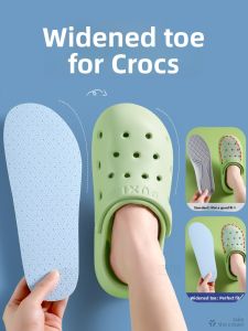 FASHEHAN | Womens Mens Breathable Anti-slip Crocs Shoe Inserts Removable Absorbent Deodorant Summer Barefoot Hole Shoes
