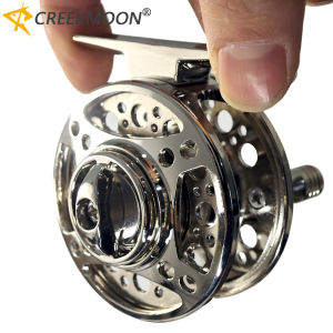 CNC Machine Aluminum Alloy Fly Fishing Reel 2+1BB 1:1 Speed Ratio Ice Fishing Wheel Left Right Exchange Flying Raft Reels Tool