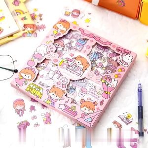 SCK2-Sticker 2D Set Ukuran Korea Gadis Momo Scrapbook Anti Air 100 lbr