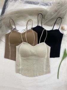 Áo Ba Lỗ Dây Cổ Cao Cổ Điển Dành Cho Nữ Áo Ba Lỗ Ngắn Áo Ba Lỗ Một Mảnh Áo Ba Lỗ Thể Thao Áo Ba Lỗ Mùa Hè Áo Ba Lỗ Thường Ngày