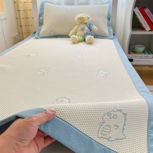 ผ้าพันเตียงผ้าไหมน้ำแข็งฤดูร้อน ผ้าพันเตียงเดี่ยวสำหรับนักเรียน ผ้าพันเตียงเด็ก ขนาด 90x190 สำหรับนักศึกษาที่อยู่ในหอพัก ผ้าพันเตียงแบบใหม่ปี 2025