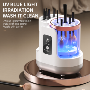 USB Electric Makeup Brush Cleaner 3-in-1 with Automatic Quick-Drying Support Device - Makeup Brush Cleaning And Drying Book Tool