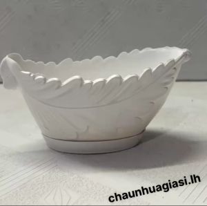 Chậu nhựa trồng cây mini trồng sen đá (Chiếc thuyền) 15x7x7cm