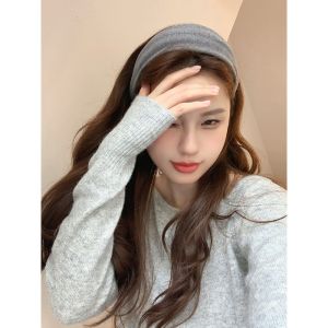 Fashionable Wide Edge Velvet Hairband Face Wash Hair Clip Korean Style Fresh out Fashionable Headband Hair Accessory