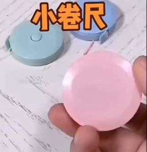 METERAN MINI GULUNG OTOMATIS 150CM MODEL BULAT UNIK PENGUKUR MULTIFUNGSI TOMBOL AUTO SIMPAN