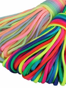 Seven-Core Umbrella Rope DIY Handcraft Material Nylon Survival Outdoor Adventure Camping Accessories Colorful Gradient Design