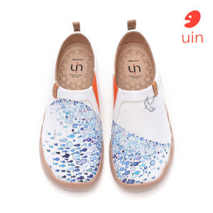 UIN Fashion Retro Sports Sneakers Art Travel Shoes Pacific Time Canvas Women Slip-on Shoes Games Retro Retro Basketball - Lazada