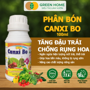 Mua 5 tặng 1 -  Phân Bón Vi Lượng Canxi Bo Greenhome Chai 100ml Kích Rễ Chống Rụng Trái Non Trên Cây Trồng