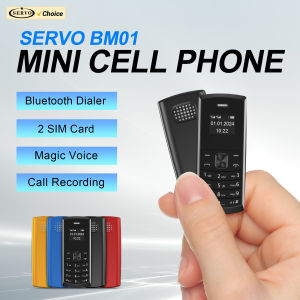 SERVO BM01 Mini Mobile Phone Magic Voice Speed Dial Bluetooth Dial-up Call Recording 2 SIM Standby 2G GSM Small Backup Cellphone