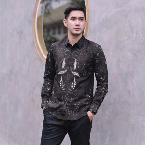 Batik Hadi Solo Kemeja Batik Slimfit full furing katun motif SAWONGGALING full furing katun