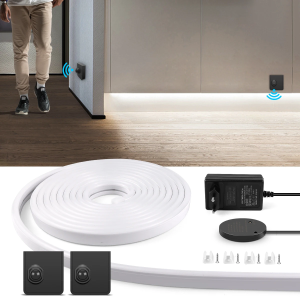 DC24V สมาร์ทนีออน LED Strip Light Dual เคลื่อนย้ายได้ PIR Motion Sensor สวิทช์ USB ชาร์จ 2/5/10M ชุดสําหรับห้องนอนบันได