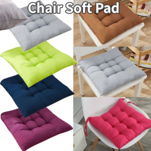 Solid Color Square Seat Cushion Thickened Solid Soft Comfortable Student Dormitory Office Chair Home Sofa Bottom Cushion