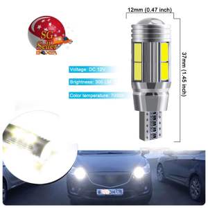T10 white 5630-SMD LED Chips for polelight cabin number plate boot etc