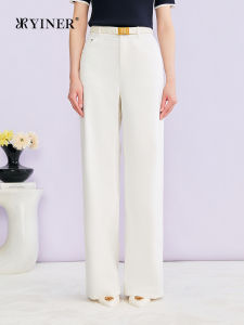 YINER | Casual Cotton-feel Straight Leg Wide Trousers