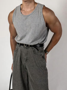 DAVID&ME | Tough Masculine Sleeveless Tank Muscle Showcase Fitness