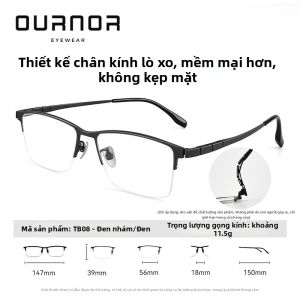 ZEISS | Kính Mát Điều Chỉnh Độ Cận Nửa Gọng Titanium Bảo Vệ Ánh Sáng Xanh Nhạt