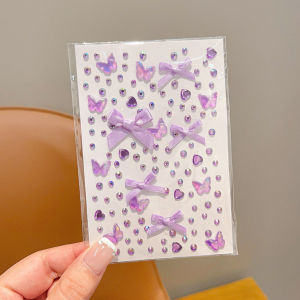 Cats and Bows Face Stickers for Girls Stage Performance