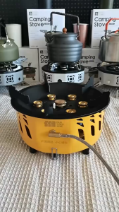 เตาอบพกพาได้สำหรับตั้งแคมป์7-Core 20000W-เตาแบบพับได้พลังงานสูงสำหรับทำอาหารกลางแจ้ง