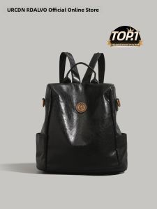 UR Womens Large Capacity Commuter Backpack 2025 New Style Travel Laptop Bag Short Trip Backpack Fashionable Zinc Alloy Buckles