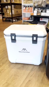 Mountainhiker กระติกมีล้อและหูลาก 38ลิตร ถังน้ำแข็งแคมป์ปิ้ง เก็บความเย็นได้48-72ชม รักษาความสด