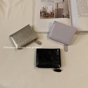 สไตล์เกาหลี กระเป๋าสตางค์แตกสําหรับผู้หญิง Multi-Card ความจุสูง ทันสมัย Compact Square หนัง กระเป๋า Youth เหมาะสําหรับ