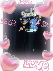 BF Mens and Womens Top Summer Simple Cartoon Print Short-sleeved Loose All-match T-shirt