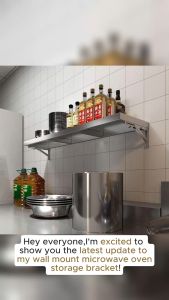 Stainless steel storage rack foldable wall mounted storage rack can be used in the kitchen to save space