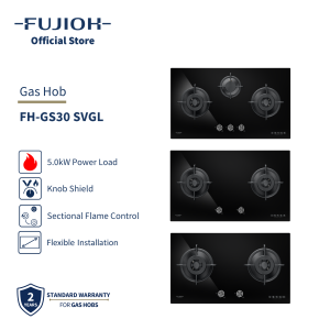 FUJIOH FH-GS30 SVGL Gas Hob (3 Burners / 2 Burners)