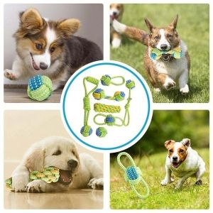 Puppy Toys Dog Toys Dogs Chew Teeth Clean toys Grinding Teeth Traning Fun Playing Cotton Rope  Puppy Toys Rich Styles