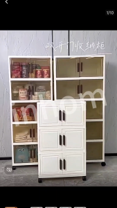 inhom 57cm 4-6 Layers Storage Cabinet With Wheels Storage Organizer Cabinet Wardrobe Large Capacity Storage Cabinet For Clothes