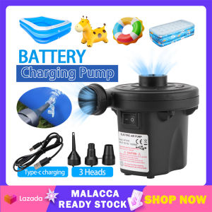 Electric Inflatable Pump Portable Air Pump with 3 Nozzles For Mattress Swimming Pool Fast Air Filling Car Home Use Air Pump | Cute Baby