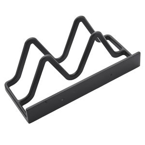 Wall-Mounted Pot Lid Holder Kitchen Storage Rack Cutting Board Stand Case Study Space Aluminum No Drilling Required