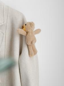 Cute Bear Button Doll Pin Side View Short Hair Bear Clutch Toy Clothes Accessory DIY Pin for All Ages Male And Female